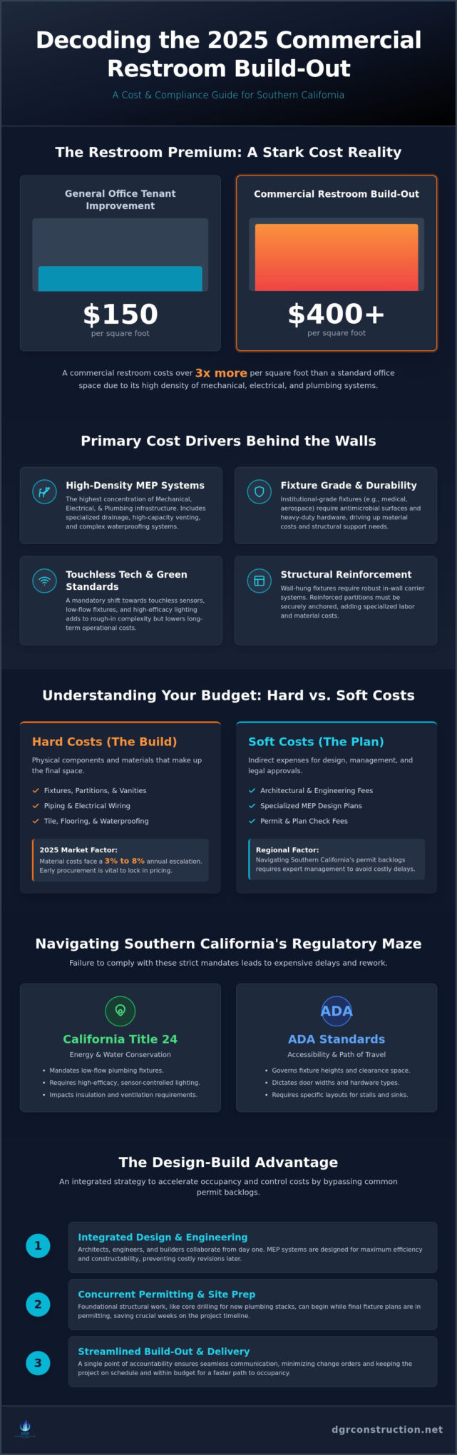 2026 Commercial Restroom Construction Cost Per Square Foot: The Complete Budgeting Guide