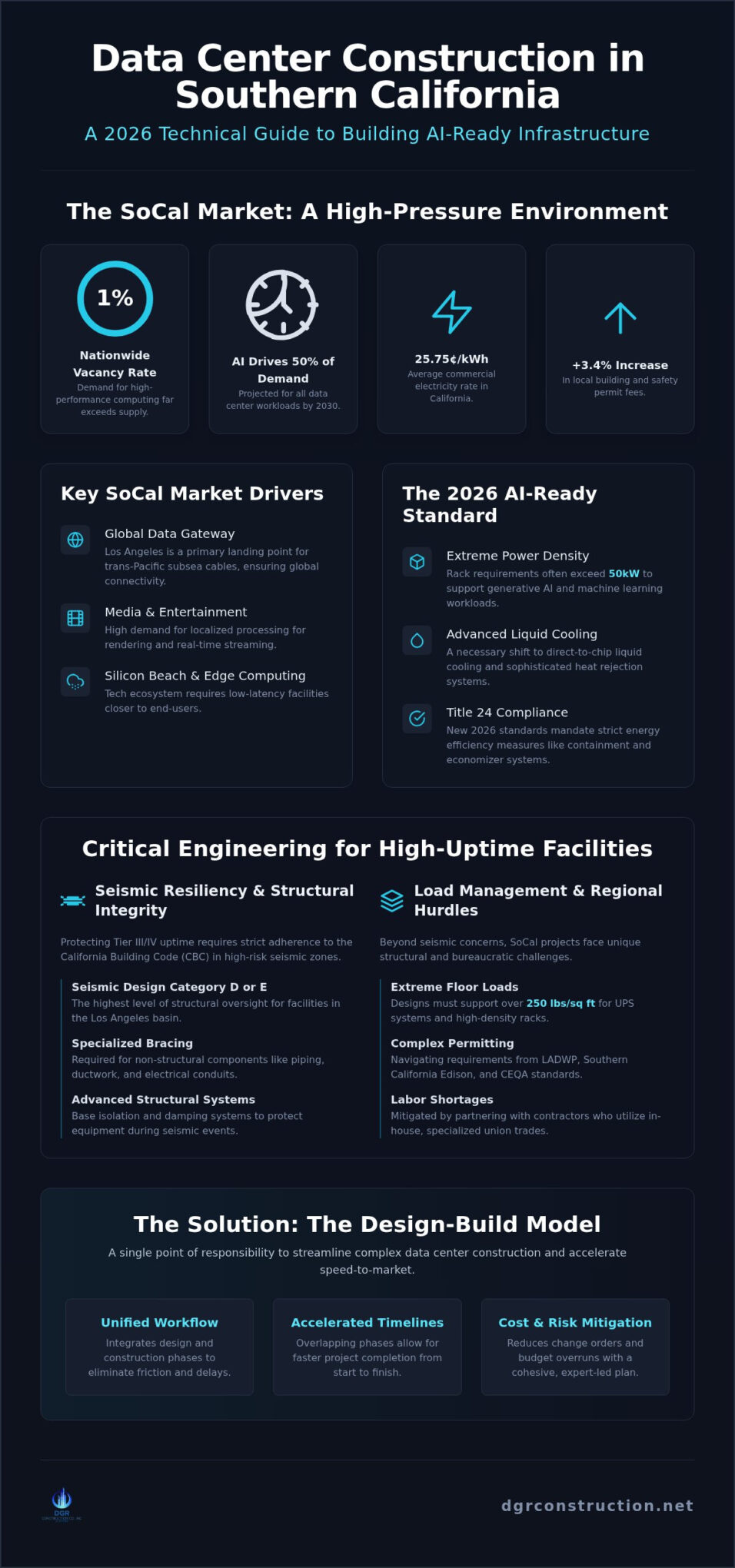 Data Center Construction in Southern California: The 2026 Infrastructure Guide