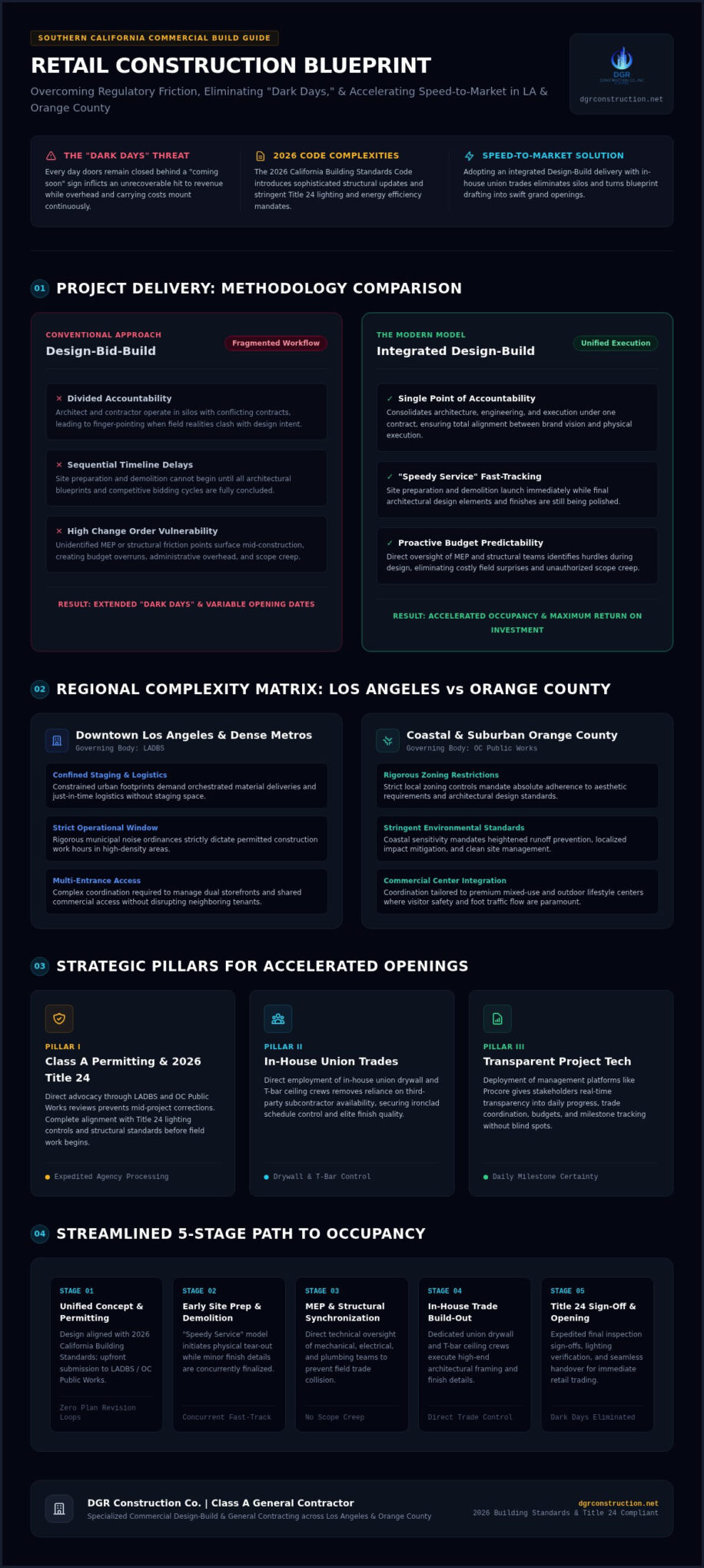 Retail Construction in Los Angeles & Orange County: The 2026 Guide to Speed and Quality